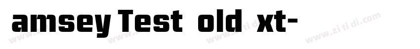 Ramsey Test Bold Ext字体转换